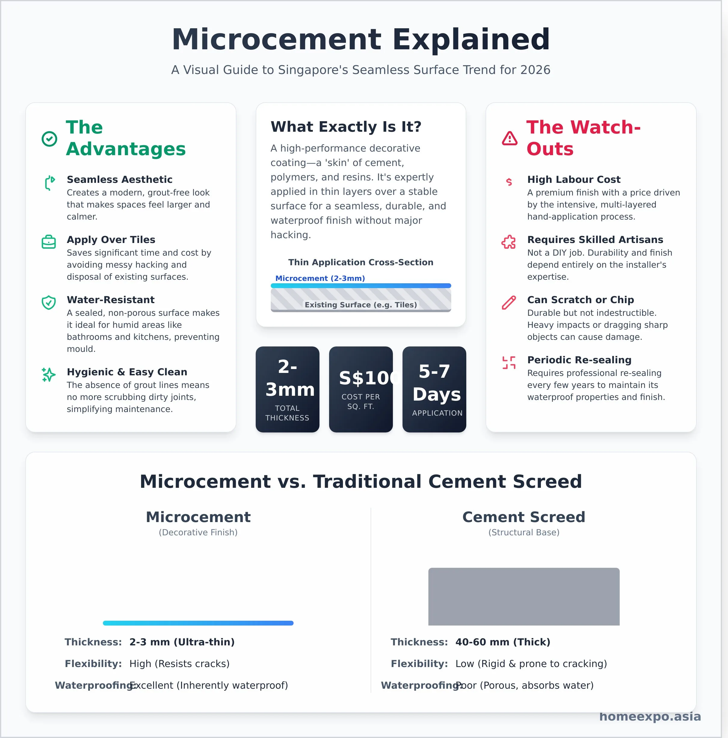 What is Microcement? A Singapore Homeowner’s Guide (2026)