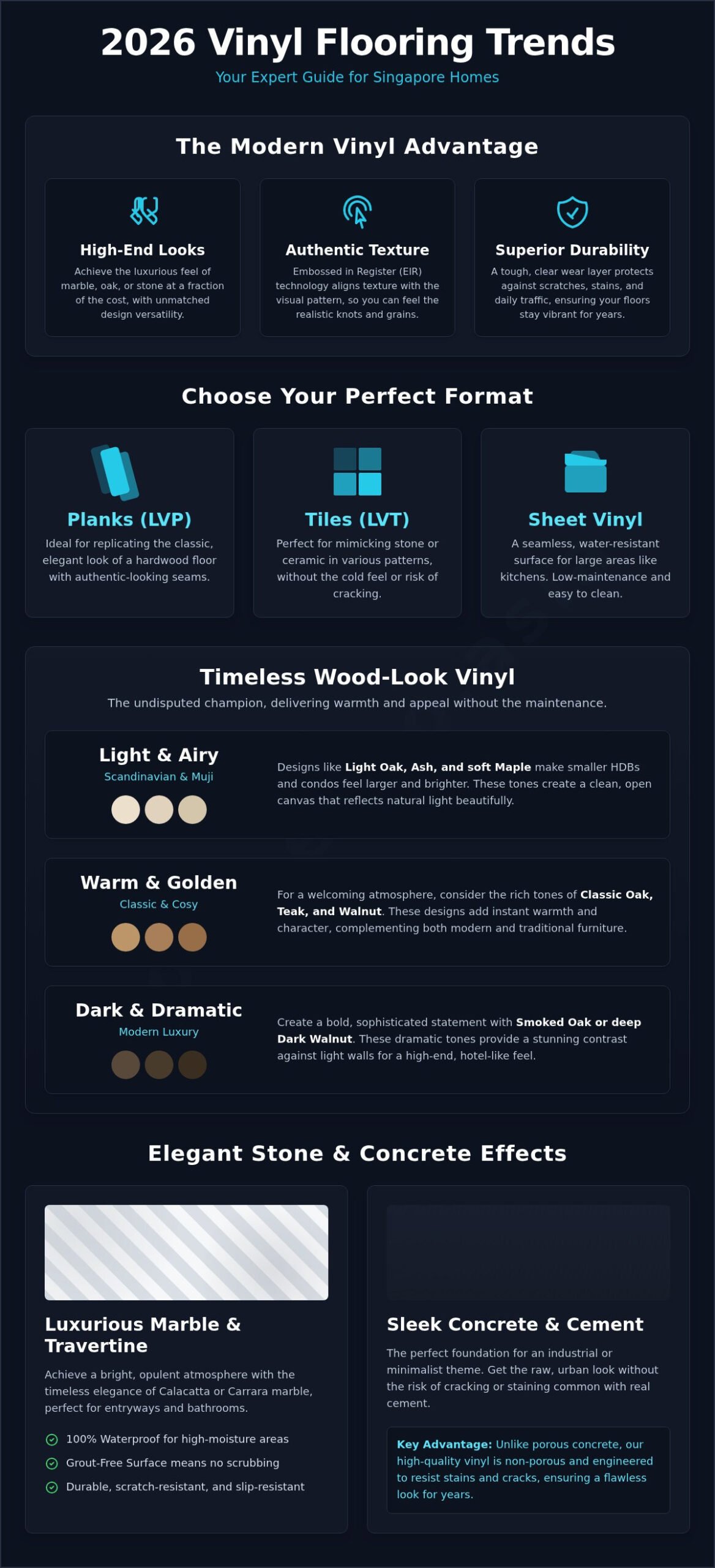 2026's Hottest Vinyl Flooring Designs for Singapore Homes