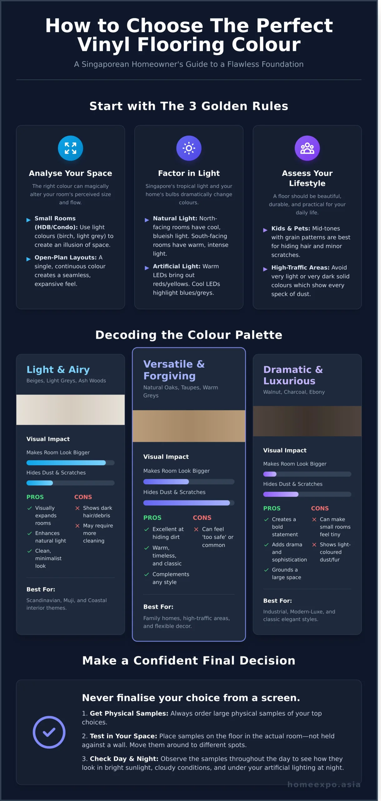 How to Choose Vinyl Flooring Colour: A Singapore Homeowner’s Guide