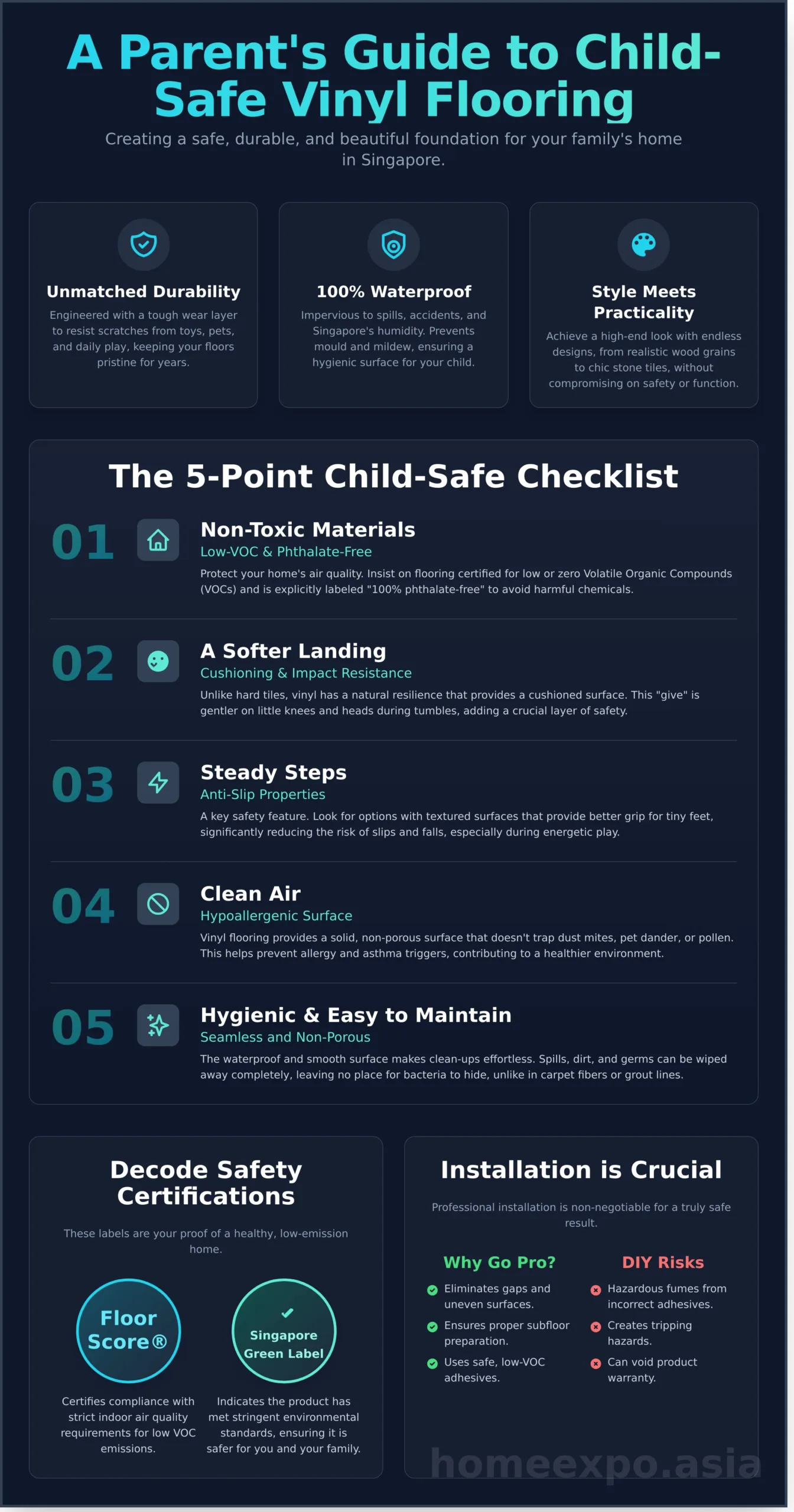 The Ultimate Parent’s Guide to Child-Safe Vinyl Flooring in Singapore