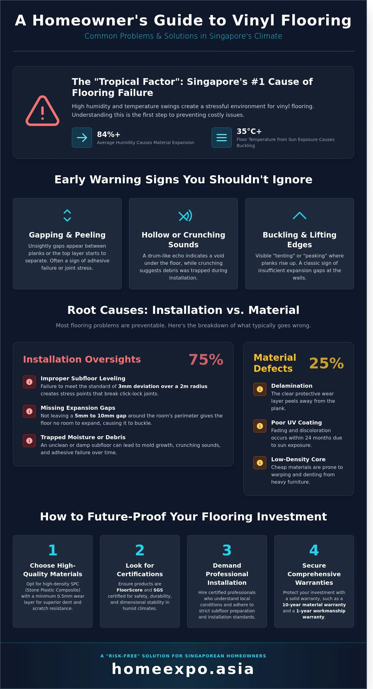 Common Vinyl Flooring Problems and Solutions: The Complete 2026 Singapore Guide