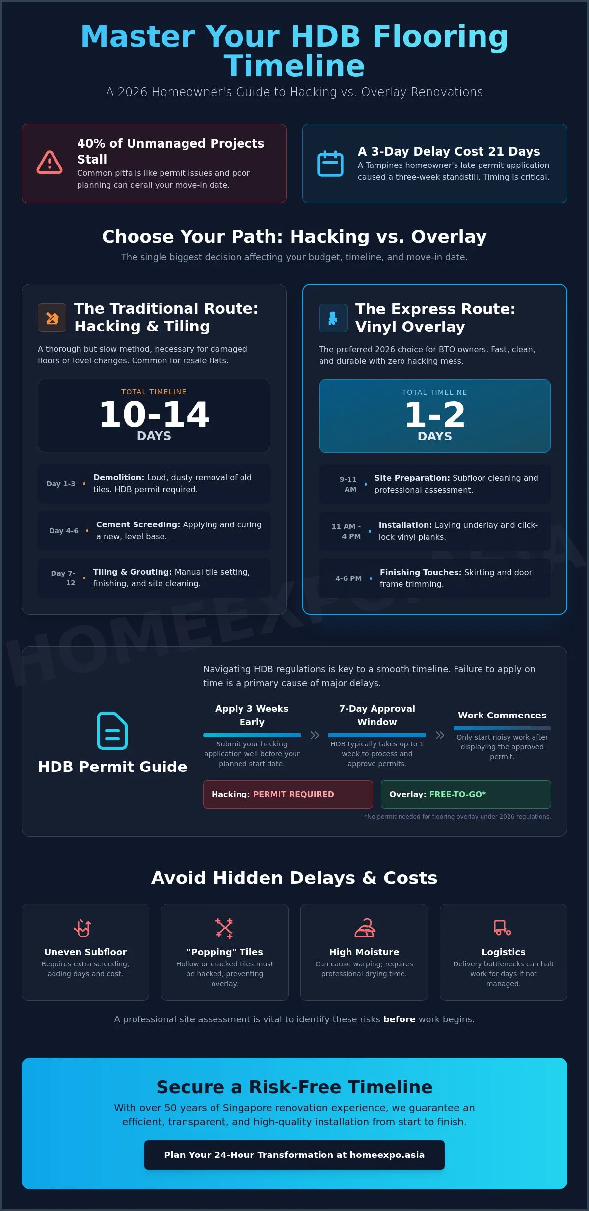 Flooring Renovation Timeline HDB: The 2026 Guide to a Stress-Free Install
