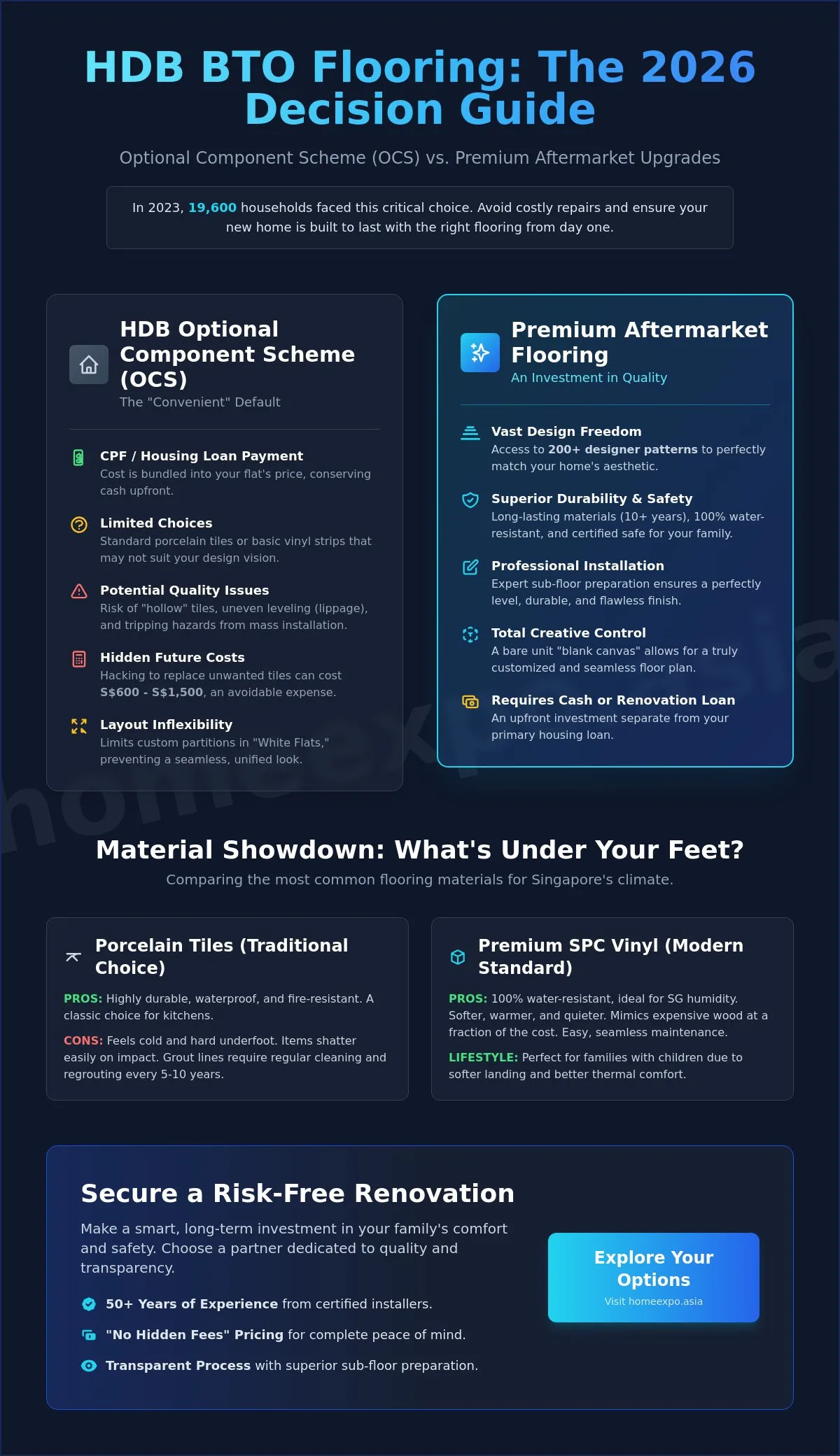 HDB BTO Flooring Options Review: The Ultimate 2026 Homeowner’s Guide