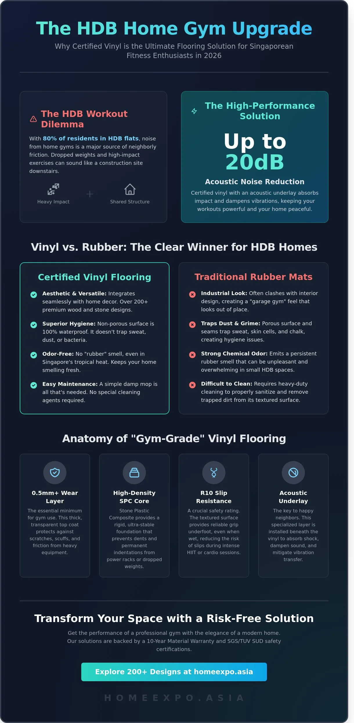 Vinyl Flooring for Home Gym Singapore: The Complete 2026 Guide