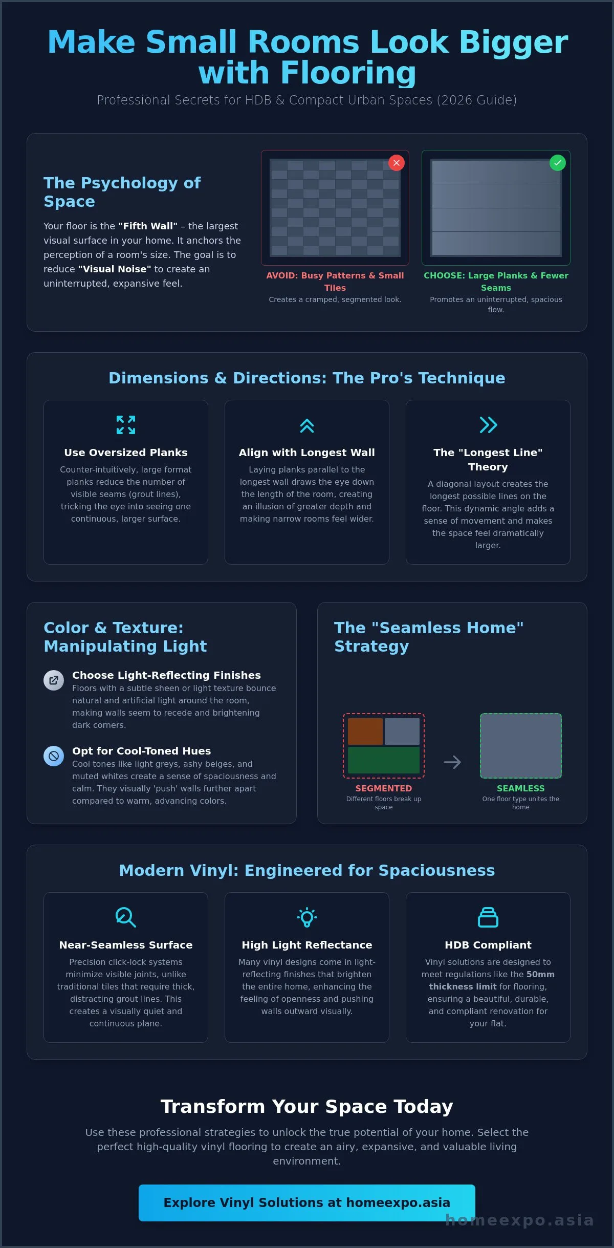 How to Make a Small Room Look Bigger with Flooring: The 2026 Design Guide