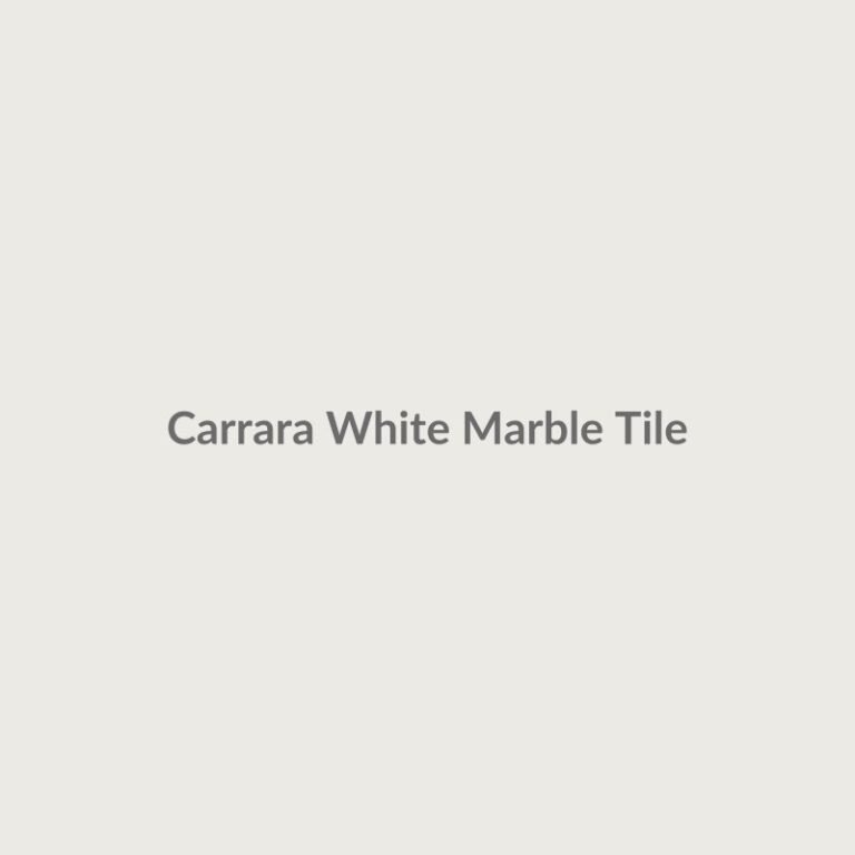 Carrara White Marble Tile