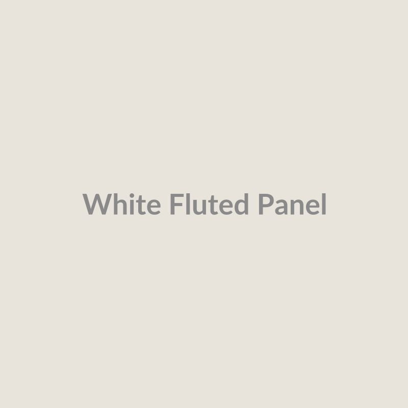 White Fluted Panel