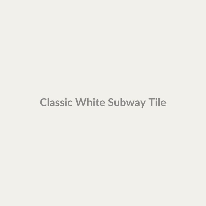 Classic White Subway Tile