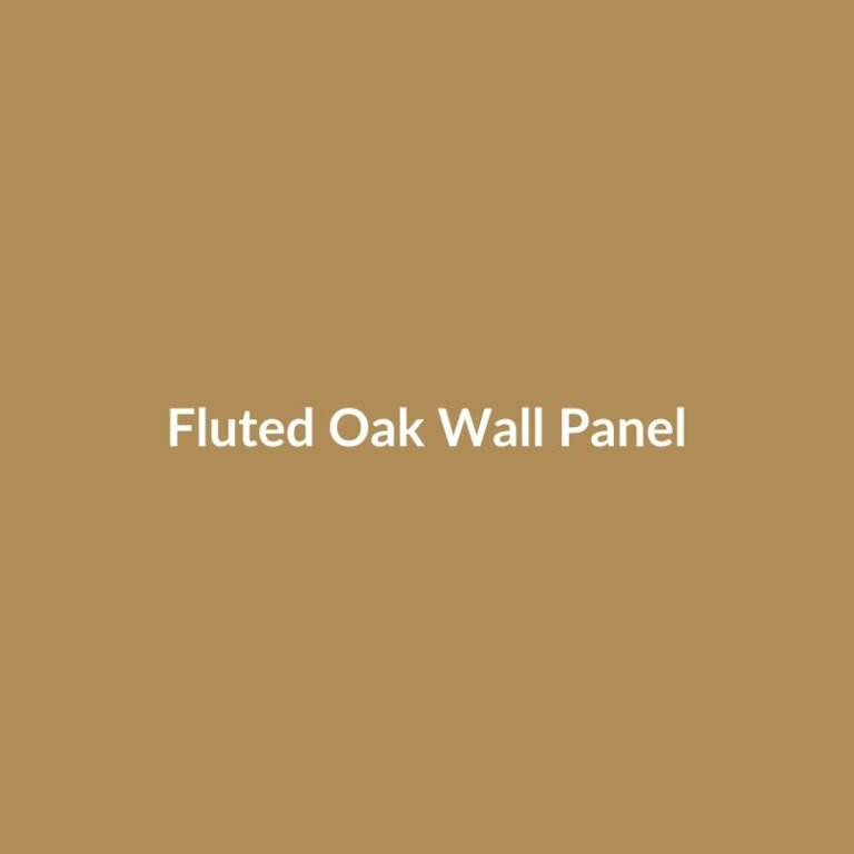 Fluted Oak Wall Panel