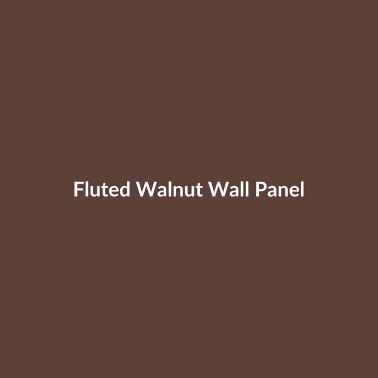 Fluted Walnut Wall Panel