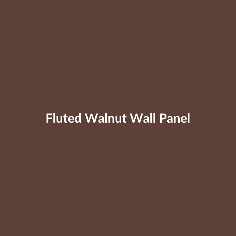 Fluted Walnut Wall Panel