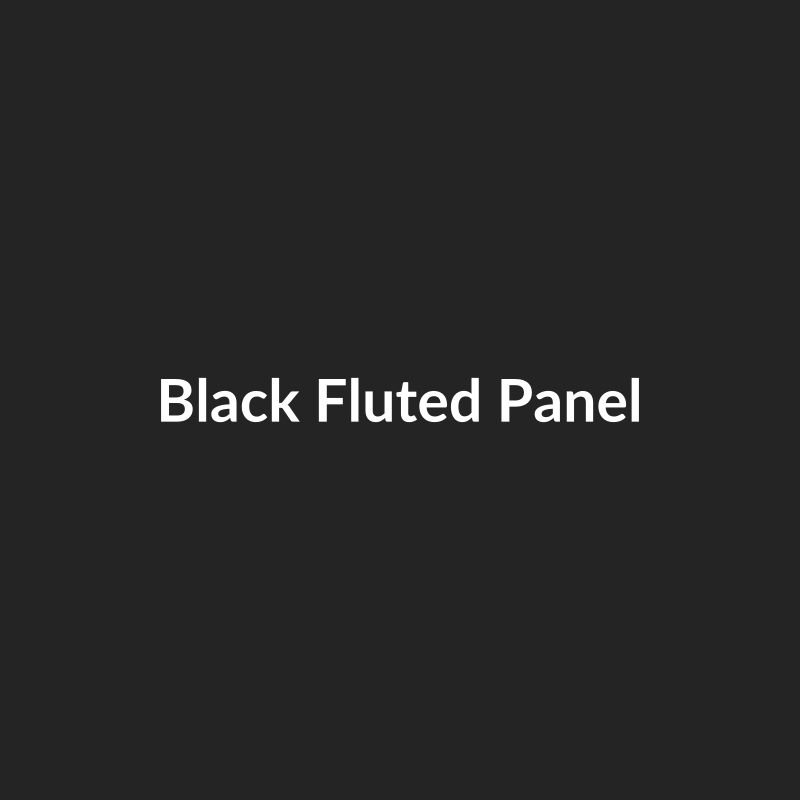 Black Fluted Panel