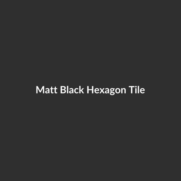 Matt Black Hexagon Tile