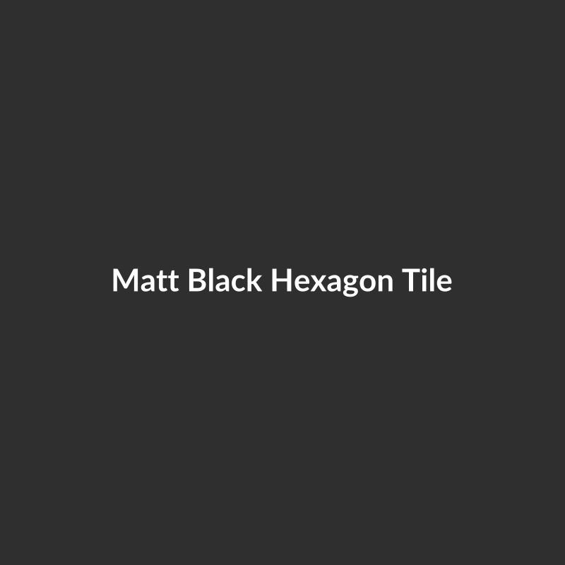 Matt Black Hexagon Tile