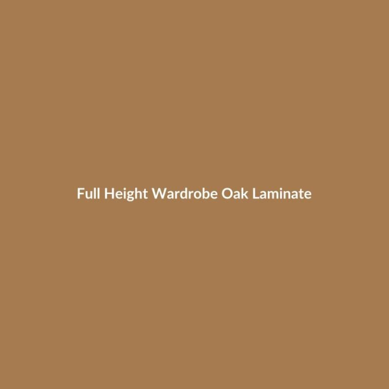Full Height Wardrobe Oak Laminate