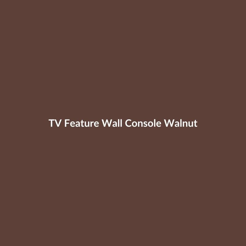 TV Feature Wall Console Walnut