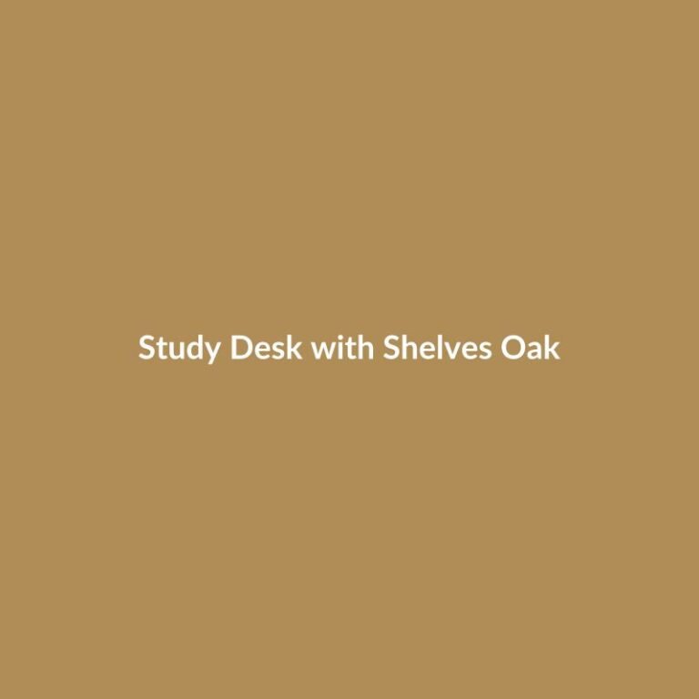 Study Desk with Shelves Oak