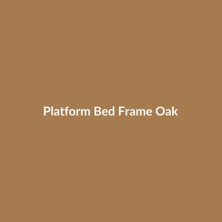 Platform Bed Frame Oak