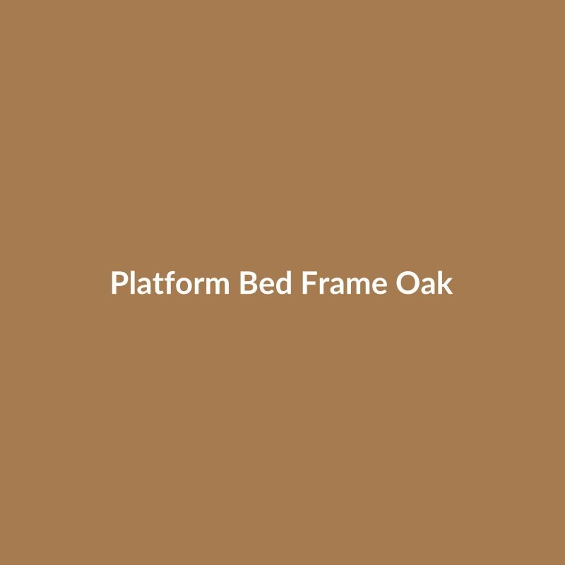 Platform Bed Frame Oak