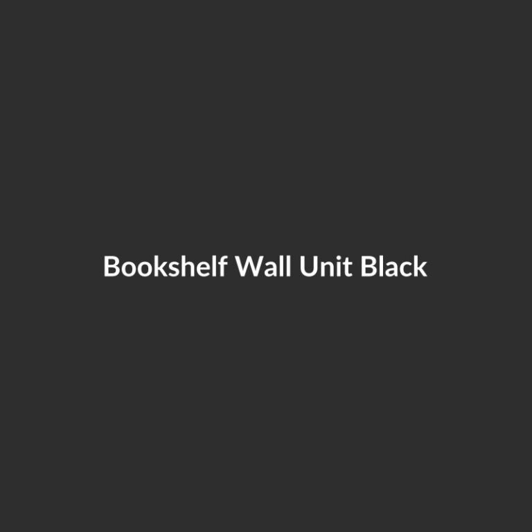 Bookshelf Wall Unit Black