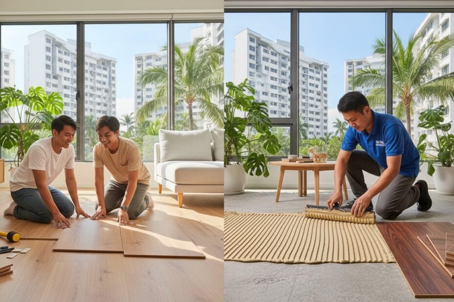 Click Lock vs Glue Down Vinyl Flooring: The Ultimate 2026 Singapore Comparison