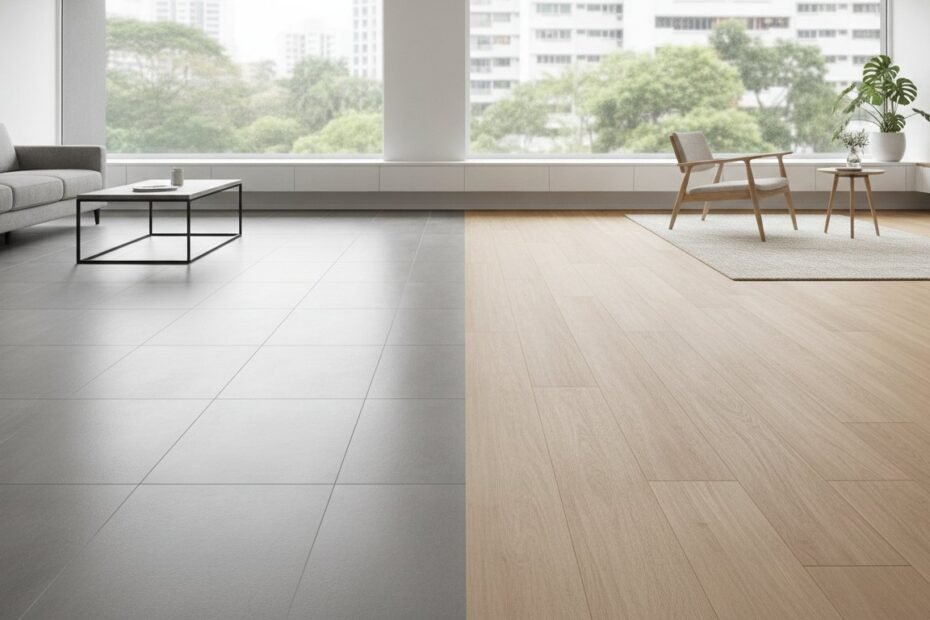 Homogeneous Tiles vs Vinyl Flooring: The 2026 Singapore Homeowner’s Guide