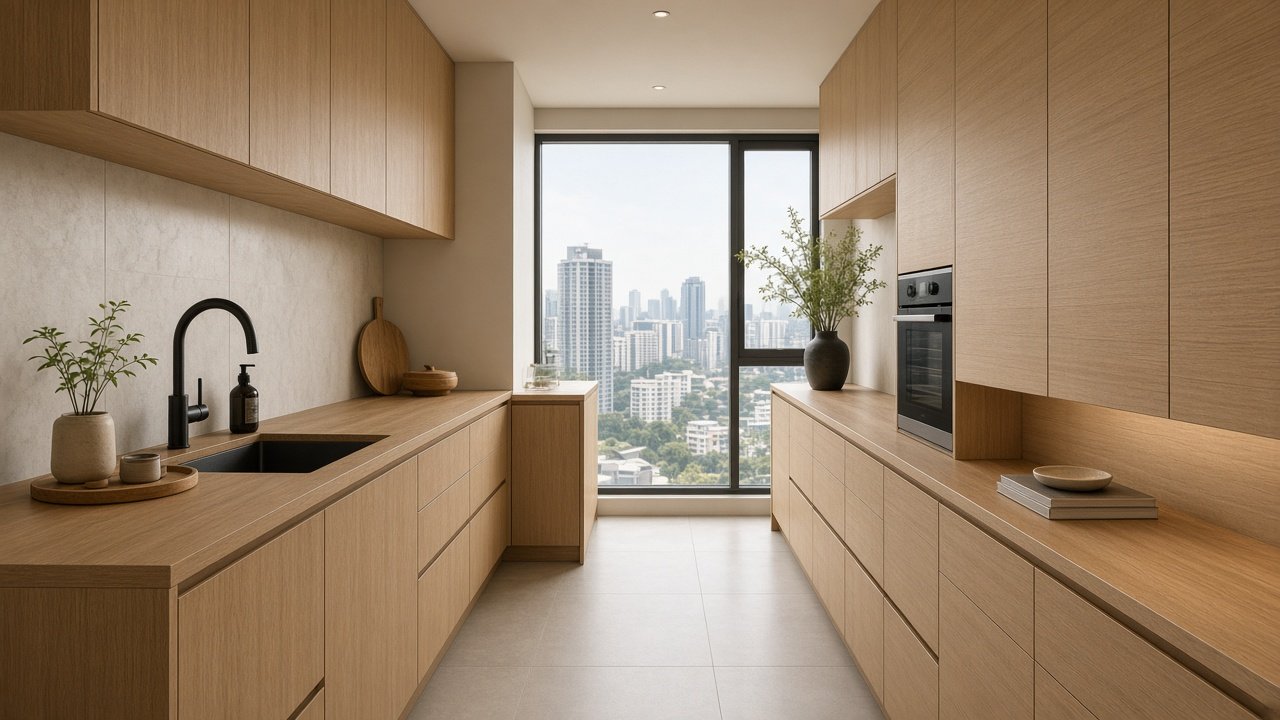 Kitchen — Japandi HDB 4-room design