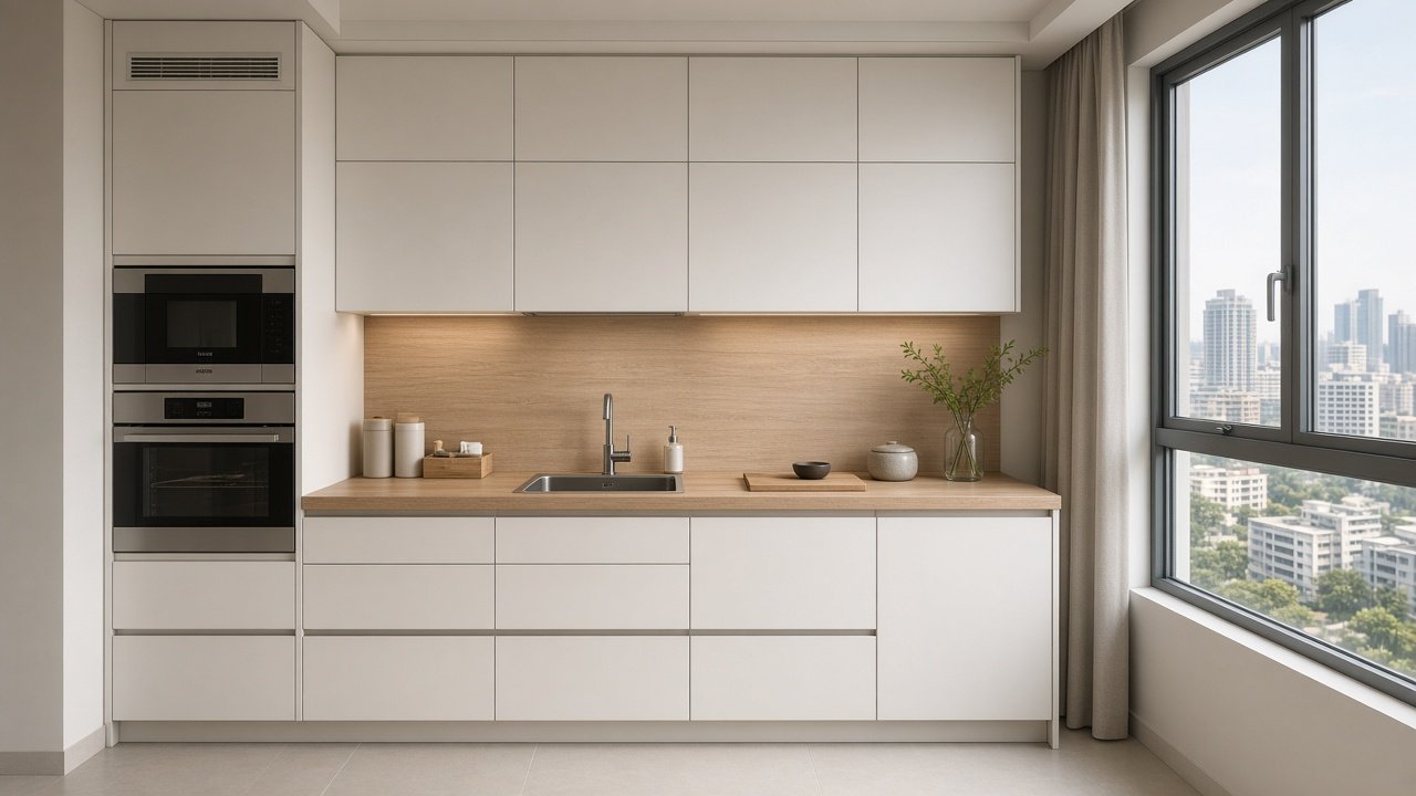 Kitchen — Muji HDB 4-room design
