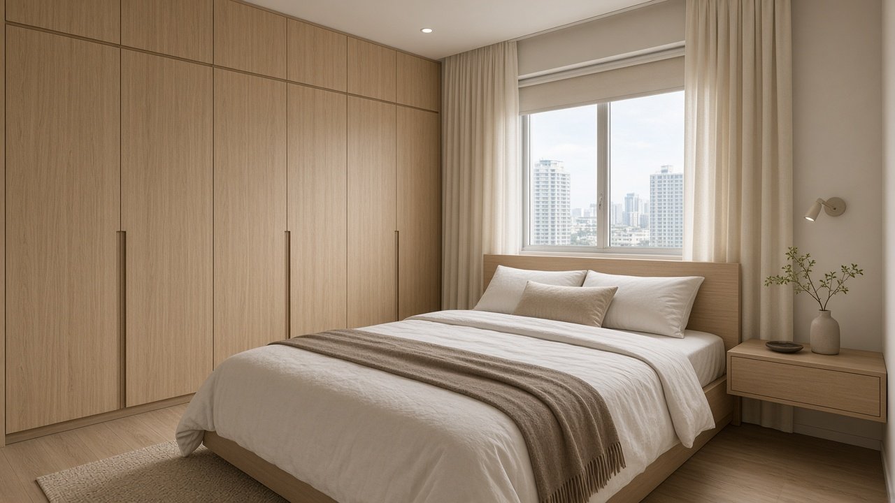 Master bedroom — Muji HDB 4-room design