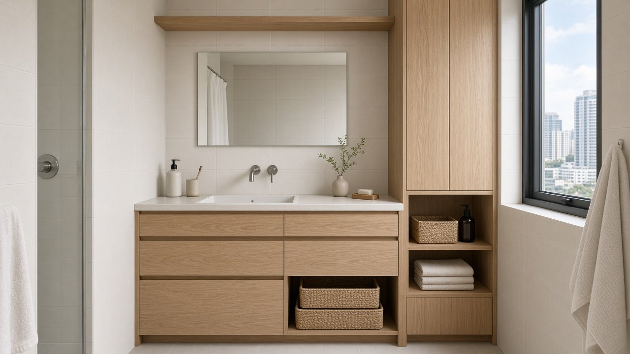 Bathroom — Muji HDB 4-room design