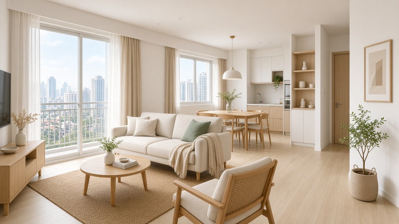 Full-flat mood — Scandinavian HDB 4-room design