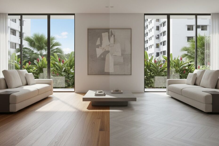 Engineered Wood vs Vinyl Flooring Cost Singapore: 2026 Pricing & Value Guide