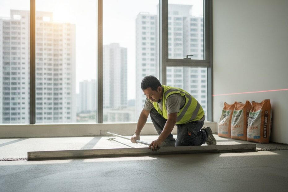 Screeding a Floor: The Professional Process for Flawless Singapore Homes